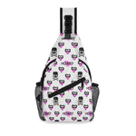 H3ART Skully Chest Crossbody Bag with Adjustable Strap